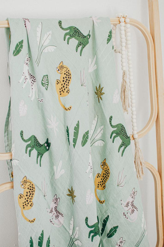 Muslin Cotton Swaddle - Jungle Cuddle