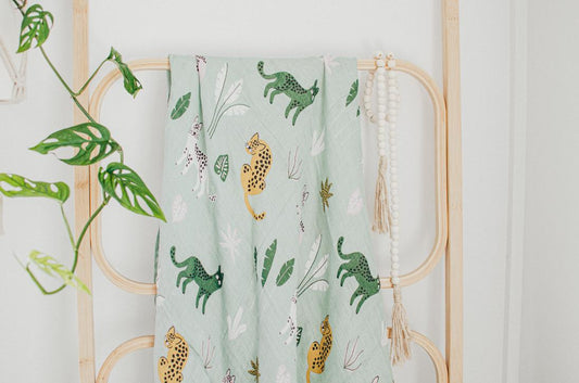 Muslin Cotton Swaddle - Jungle Cuddle